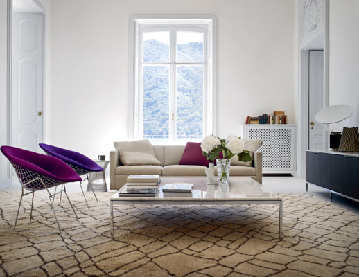 Knoll Florence Knoll Cofee Table and Pfister Sofa
