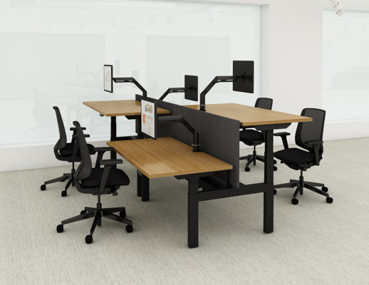 k. bench workplace systems furniture benching height adjustable desks k. collection